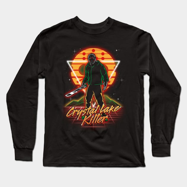 Retro Camper Killer Long Sleeve T-Shirt by Olipop